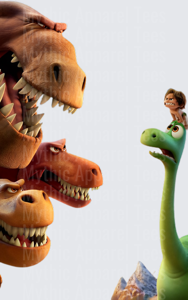 Arlo and Spot Facing T-Rex Butch Gang Confrontation Scene from The Good Dinosaur