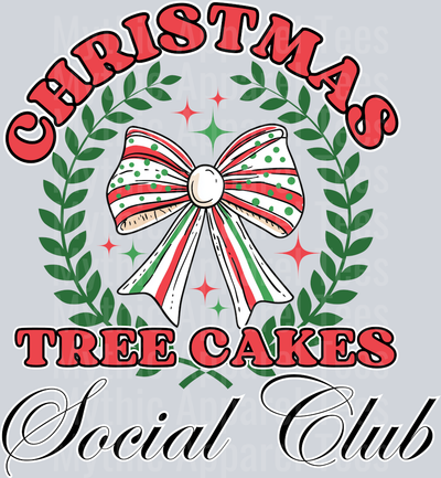 Christmas tree cake social club DTF Christmas Transfers