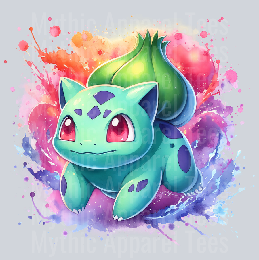 bulbasaur Color Splash Pokemon Pop Culture