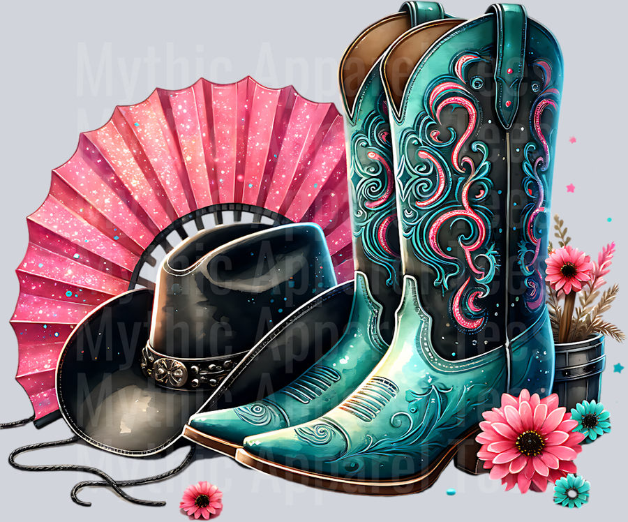 TEAL BOOTS 2