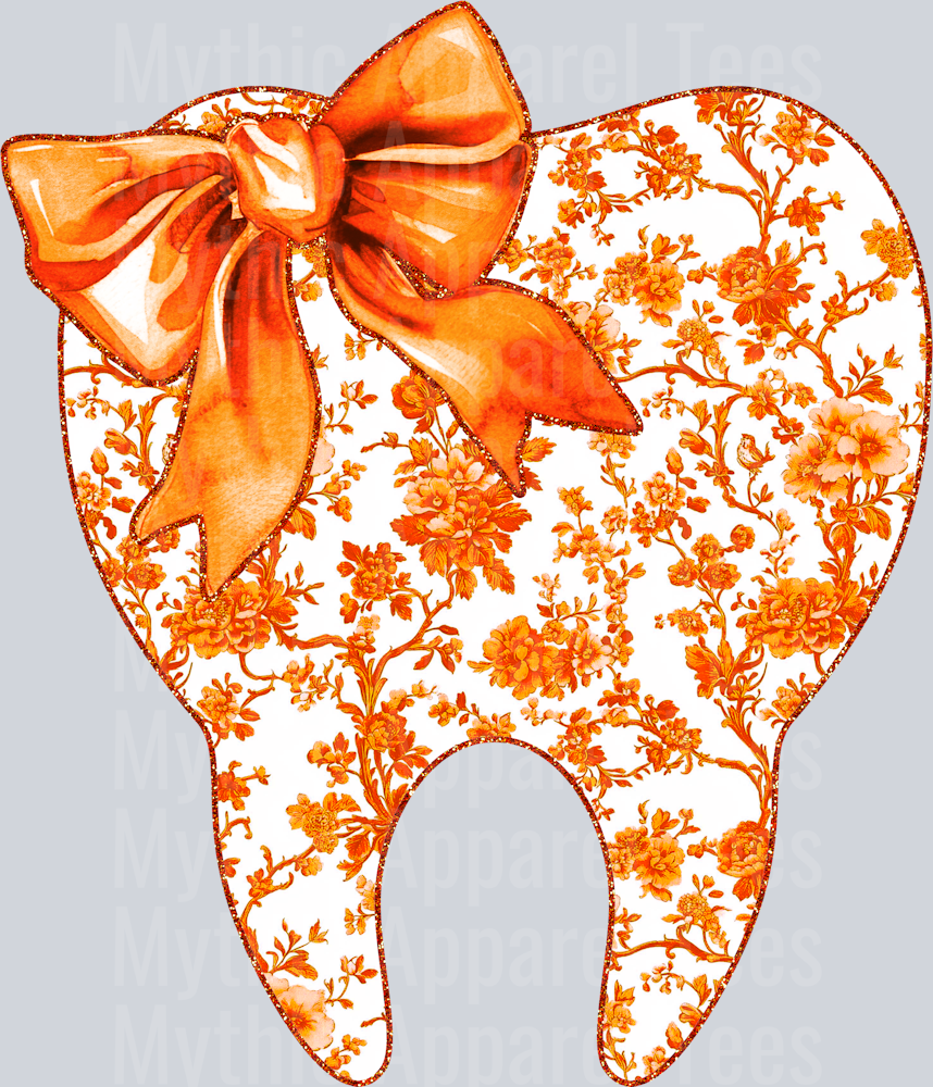 Orange Toile Tooth