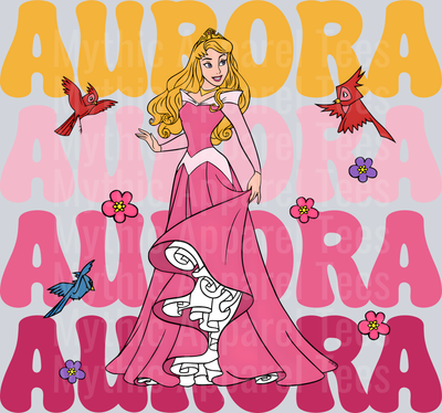 Aurora Sleeping Beauty DTF Disney Transfers