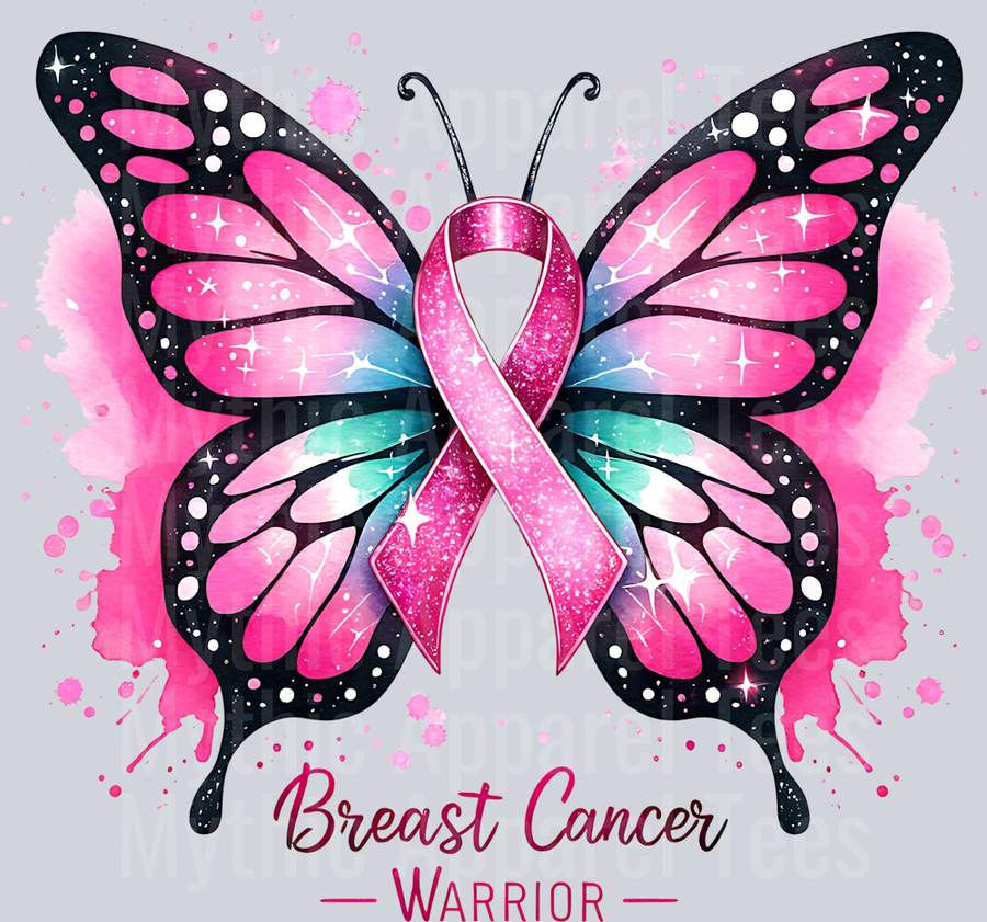 BREAST CANCER WARRIOR BUTTERFLY