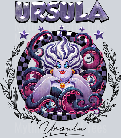 Ursula Disney Classic Portrait with Signature Disney Villain