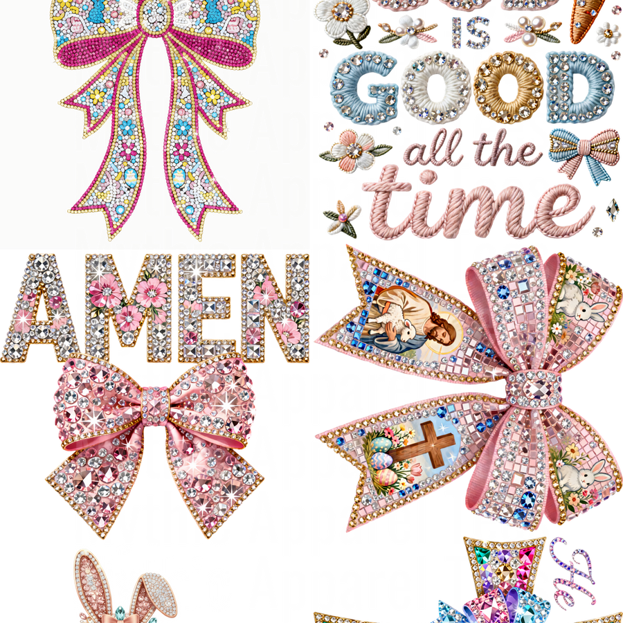 EASTER BUNDLE 2 GANG SHEET 10 FULL SIZE IMAGES