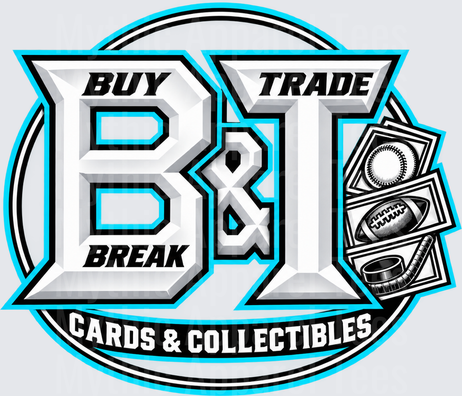 Buy Trade Break Cards & Collectibles Bold Chrome Logo with Sports Trading Cards Baseball Football Hockey