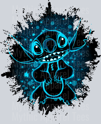 Stitch Disney Dark Silhouette Color Splash Crystal Ball Vision