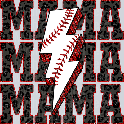 Baseball Mama Stacked School Spirit & Sports