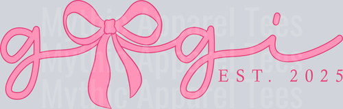 GiGi EST 2025 Pink Ribbon DTF GiGi Transfers