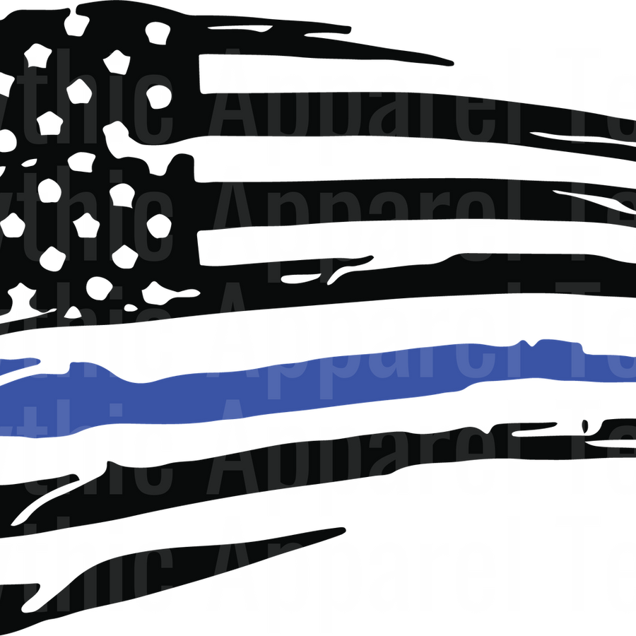 Police Officer Blue Line Back The Blue Transfers