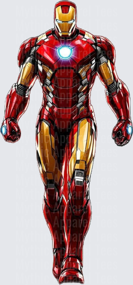 Marvel Super Heroes Iron Man Full Body Red Gold Armor Walk