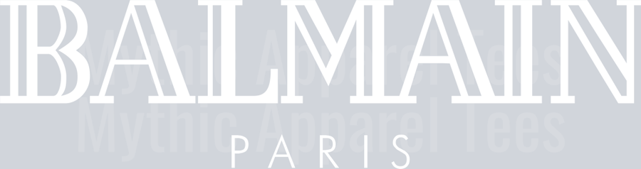 Balmain logo 002 white PNG
