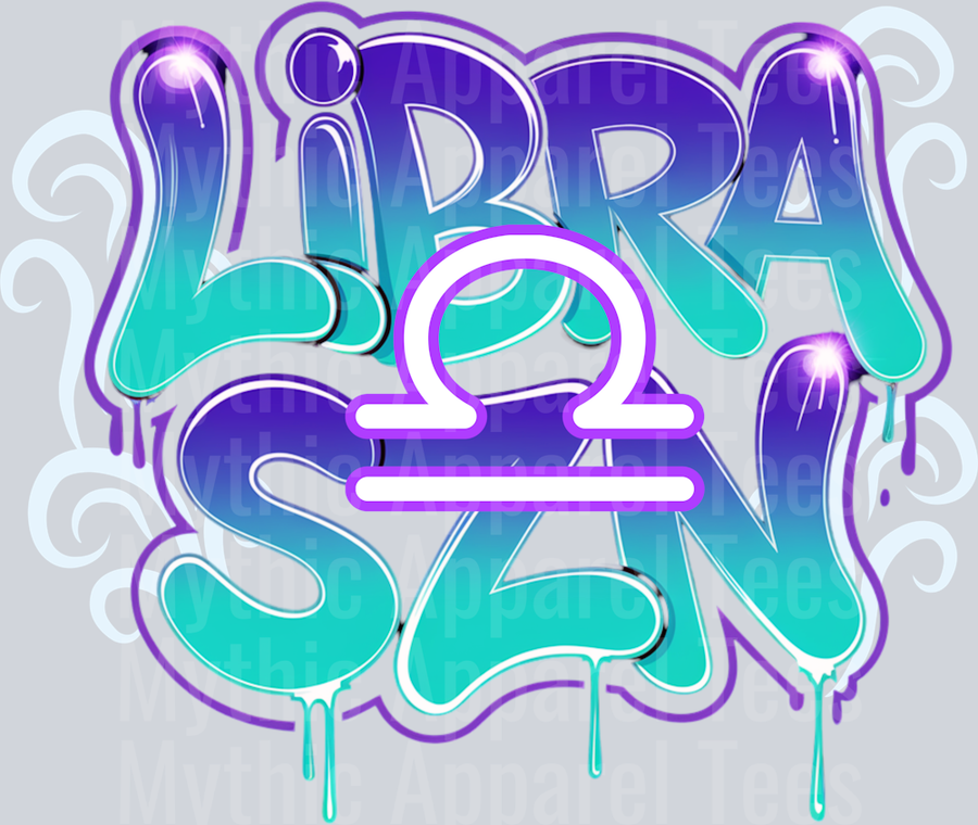 Libra SZN Horoscope DTF Zodiac Sign Transfers