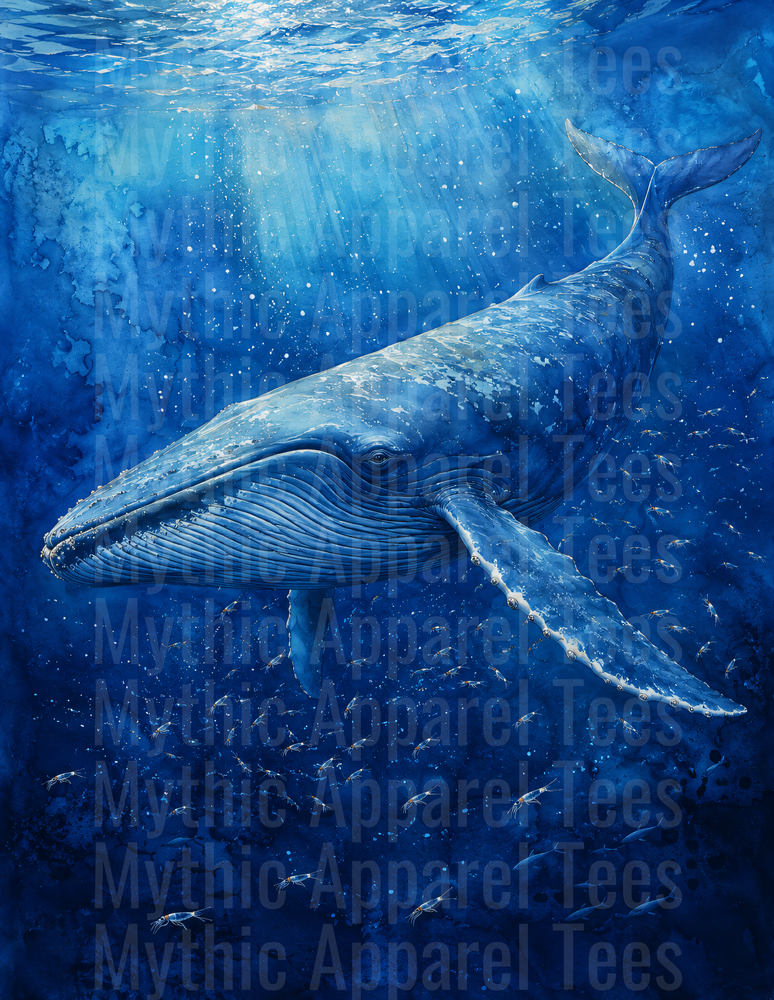 Ocean Animals Majestic Blue Whale Deep Sea Sunray Dive