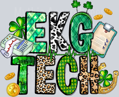 EKG Tech St Patrick's Day Nurse