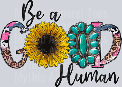 Be a Good Human Inspiring Western