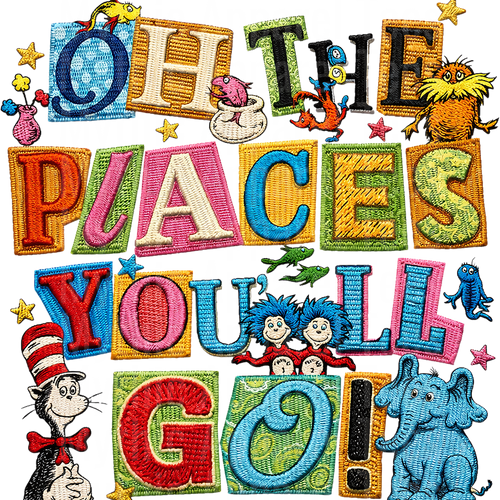 Dr Suess DTF Transfer