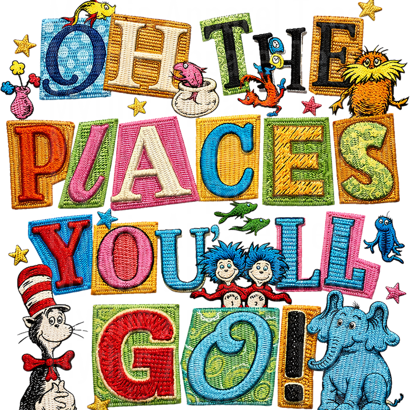 Dr Suess DTF Transfer