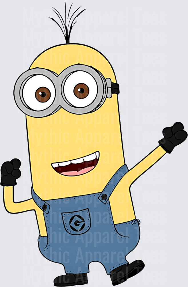 Minnions Kevin Two-Eyed Waving Happy Overalls Character