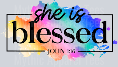 She is blessed DTF Religious Transfers