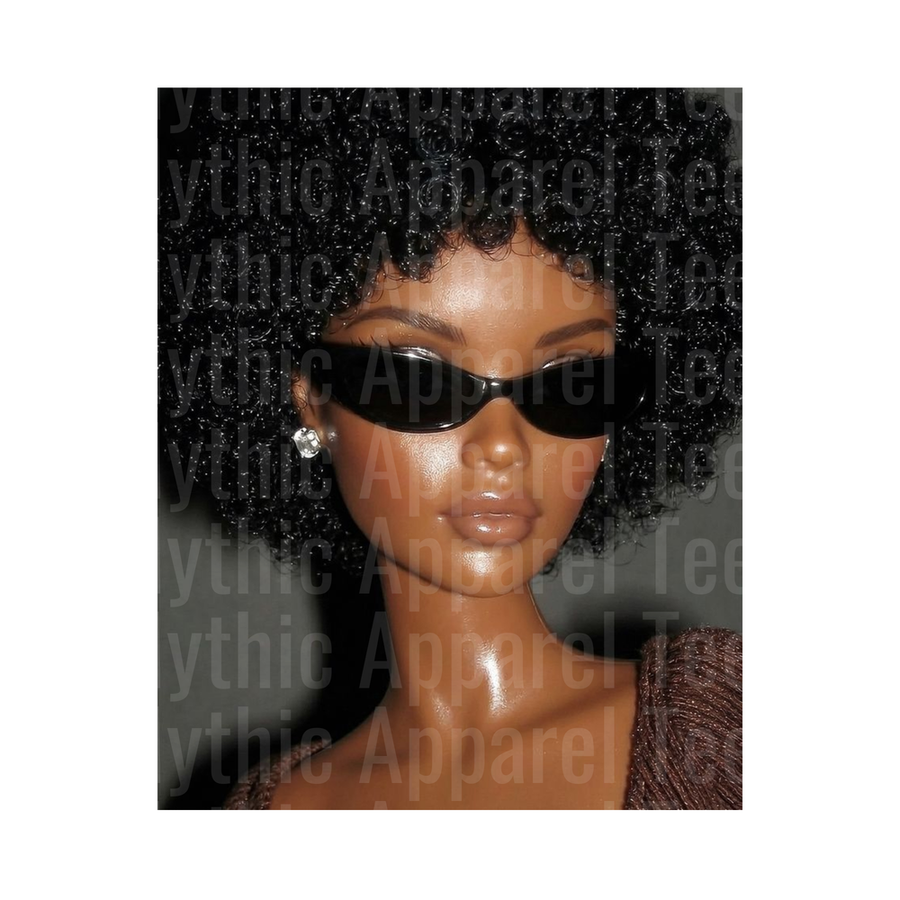 Ratchet Barbies Afro Queen Doll Sunglasses Diamond Earring