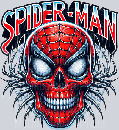 Spiderman Claws Skull Pt 2 DTF Superhero Transfers