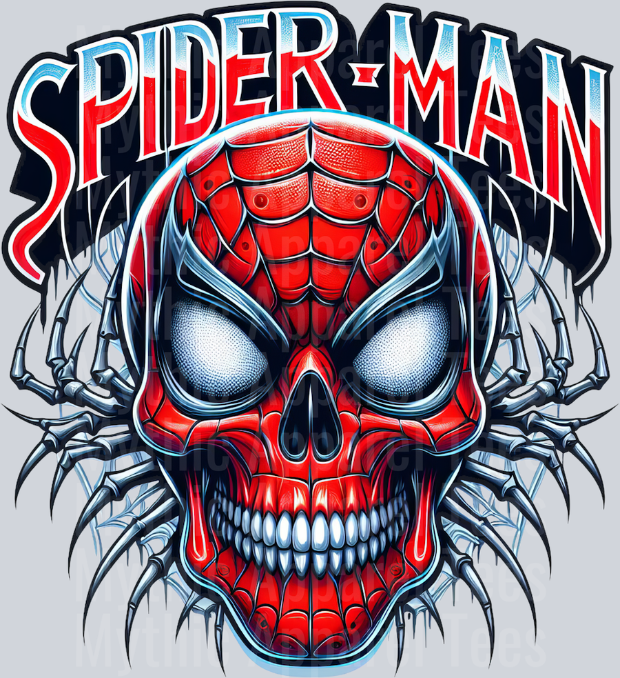Spiderman Claws Skull Pt 2 DTF Superhero Transfers