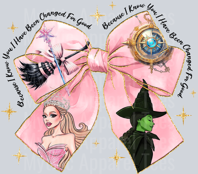 Wicked Movie Pink Goes Good With Green 2 DTF Wicked Transfers