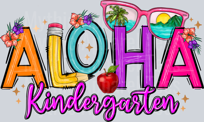 Aloha Kindergarten DTF Summer Transfers