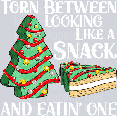 Funny Christmas Tree Cake Torn Between Looking Like a Snack Premium 2