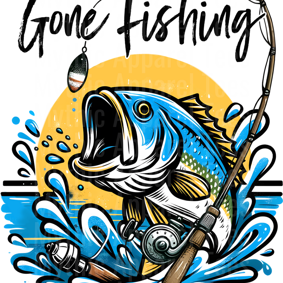 Fishing DTF Transfer