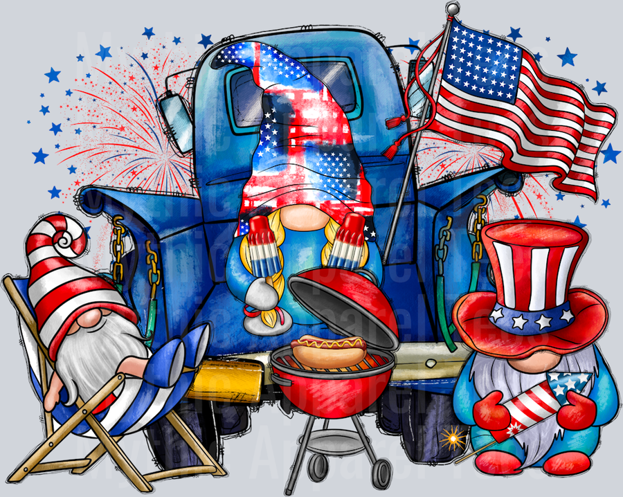American Gnome Truck Patriotic