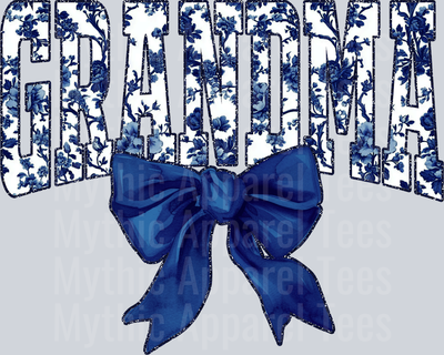 Navy Toile Grandma