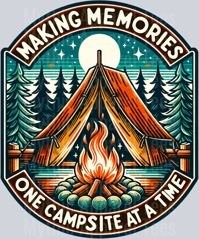Making Memories one campsite at a time 24 DTF Camping Transfers