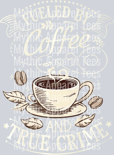 Coffee girl with coffee beans DTF Coffee Transfers