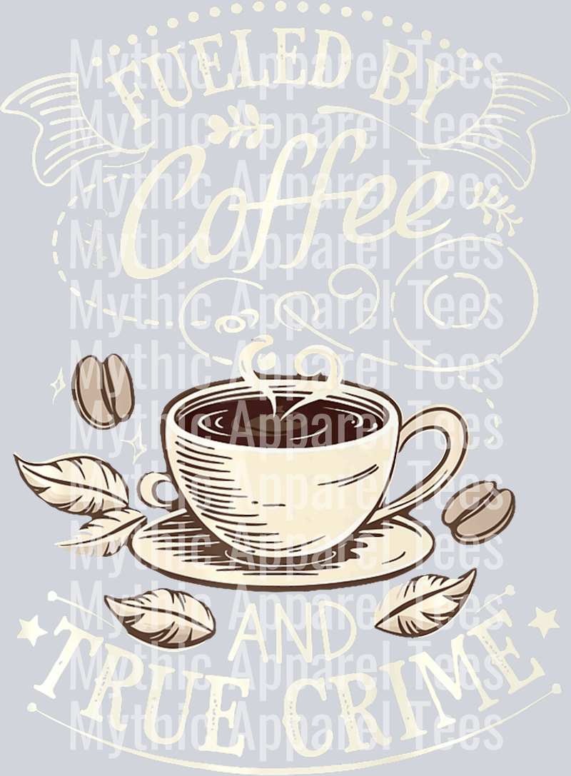 Coffee girl with coffee beans DTF Coffee Transfers