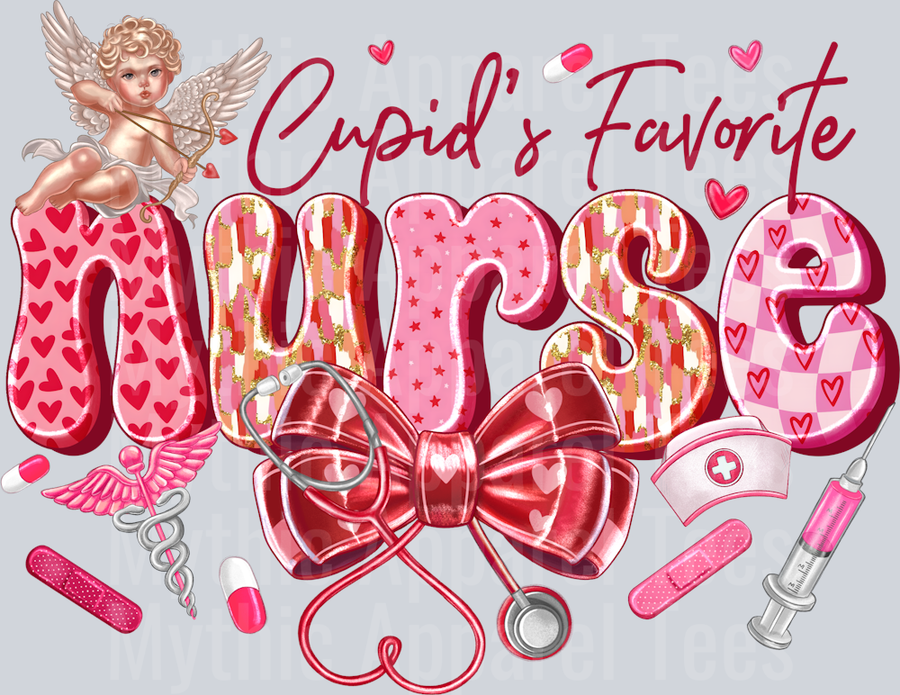 Cupids Favorite Nurse DTF Valentines Day Transfers