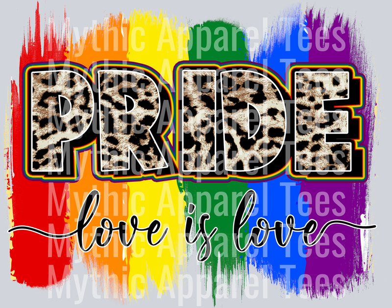 Pride Love rainbow LGBTQ+ Transfer