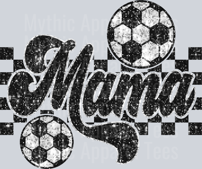 Sequin  Soccer Mama Glitter School Spirit & Sports