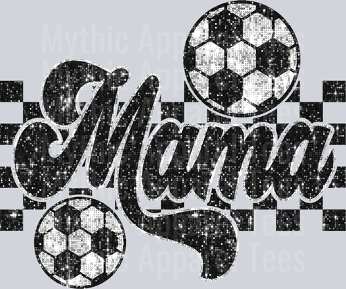 Sequin  Soccer Mama Glitter School Spirit & Sports