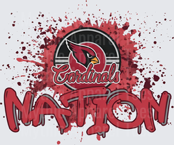 NFL Transfers Arizona Cardinals Nation Blood Splatter Design