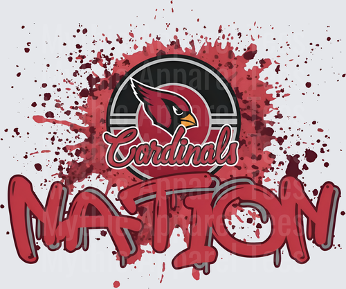 NFL Transfers Arizona Cardinals Nation Blood Splatter Design