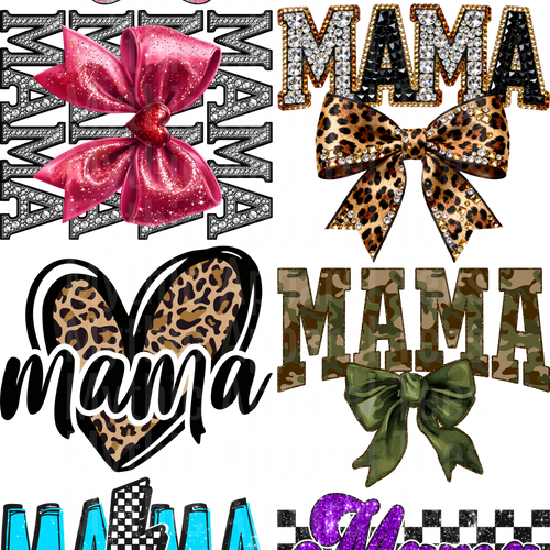 MAMA VARIETY 5 GANG SHEET 10 FULL SIZE IMAGES