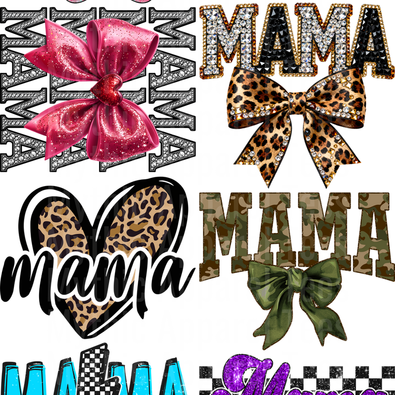 MAMA VARIETY 5 GANG SHEET 10 FULL SIZE IMAGES