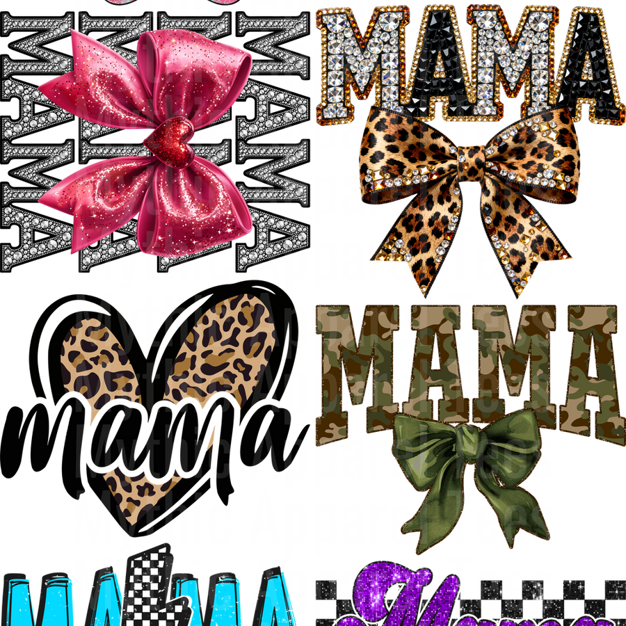 MAMA VARIETY 5 GANG SHEET 10 FULL SIZE IMAGES
