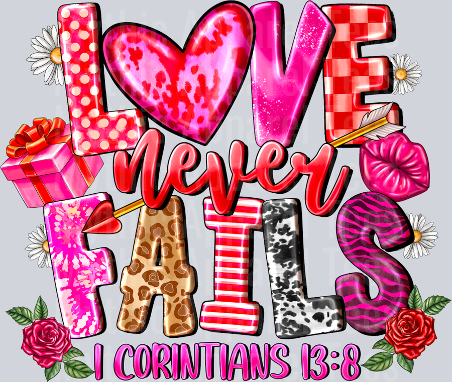Love Never Fails I Corntians 13.8