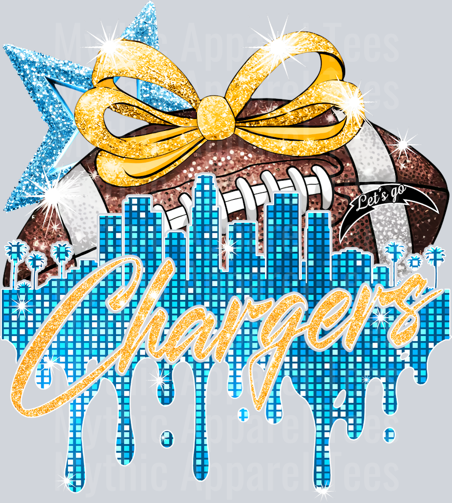 AZ1363 NFL Football Los Angeles Chargers