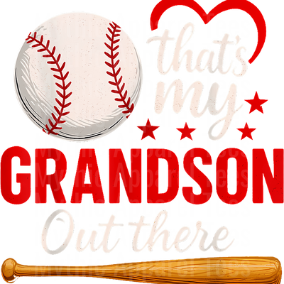 Grandma Grandpa Grandparents Baseball DTF Transfer