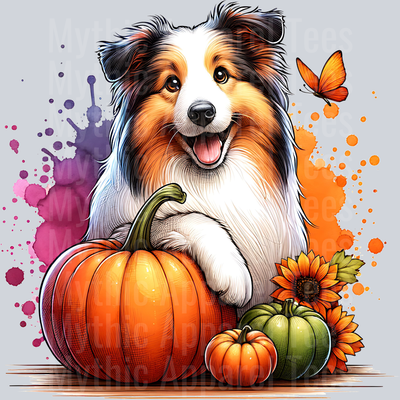 BORDER COLLIE PUMPKIN