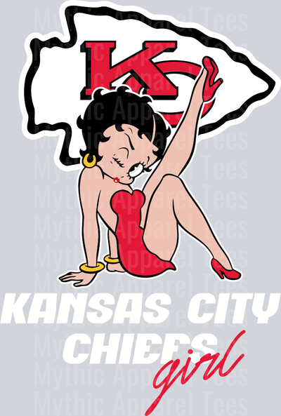 Kansas City Chiefs Girl Betty Boop DTF NFL Transfers